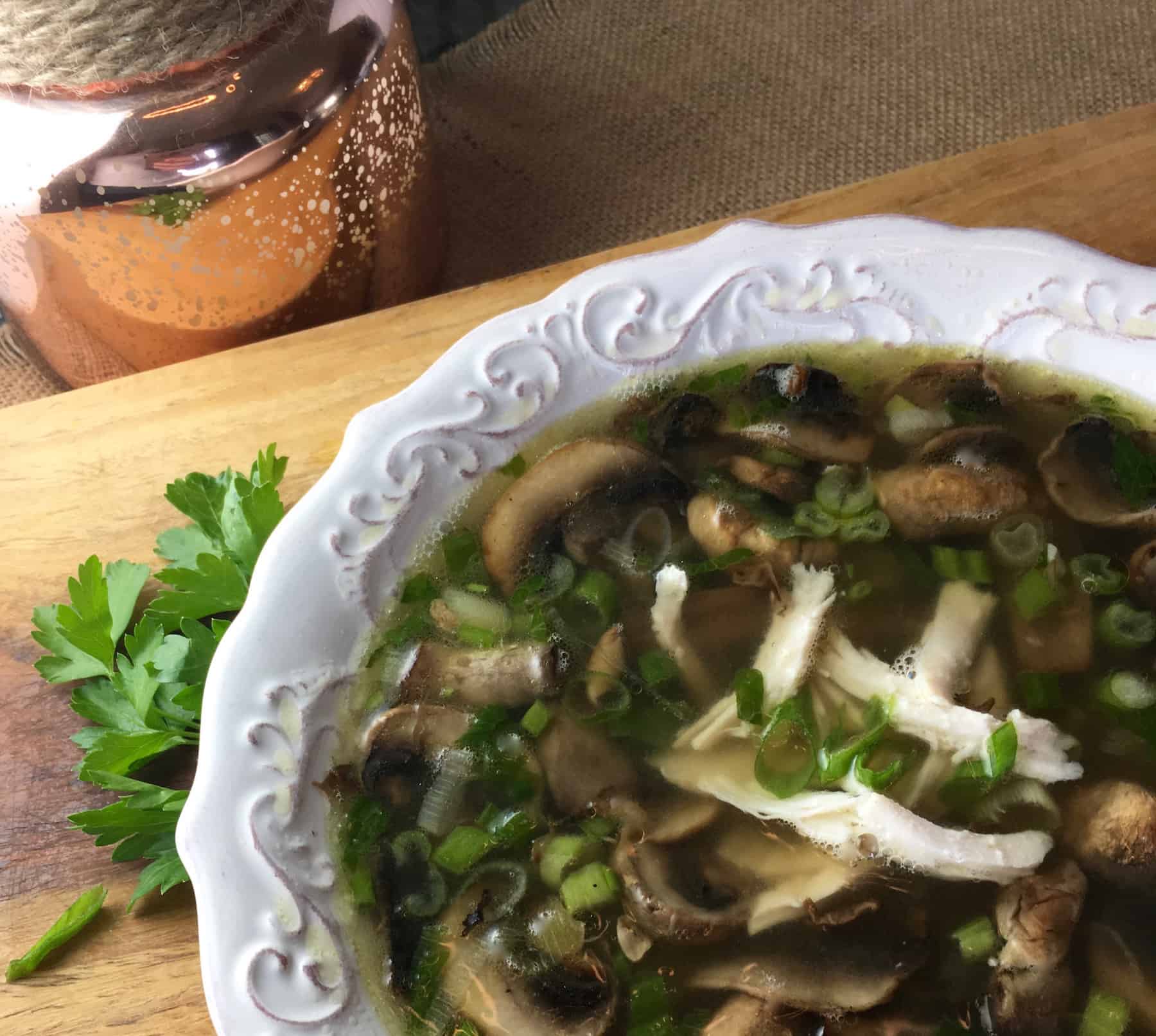 Chicken Marsala Soup : Naturopath in Burnaby and Virtual Care Across BC | Dr. Mélanie DesChâtelets, 